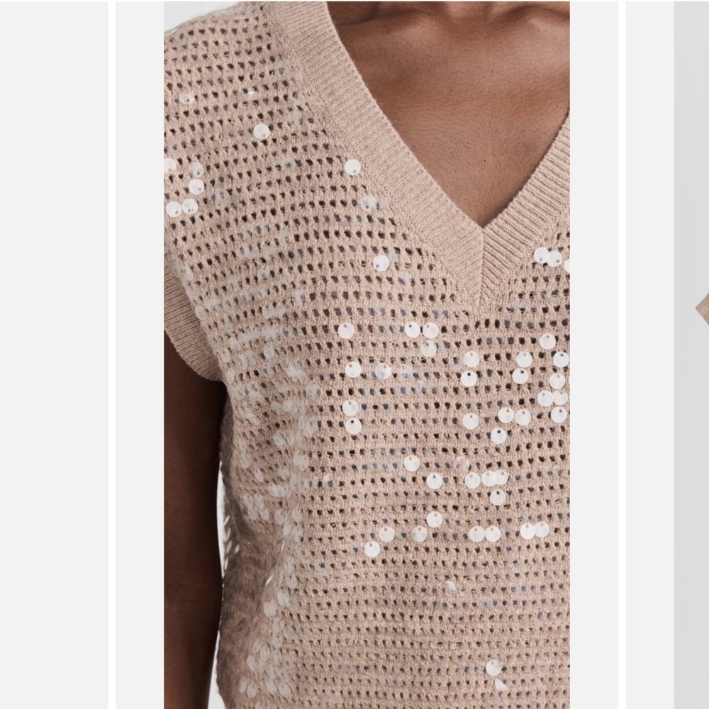 Madewell Sequin-Embellished Sweater Vest - Picture 16 of 16